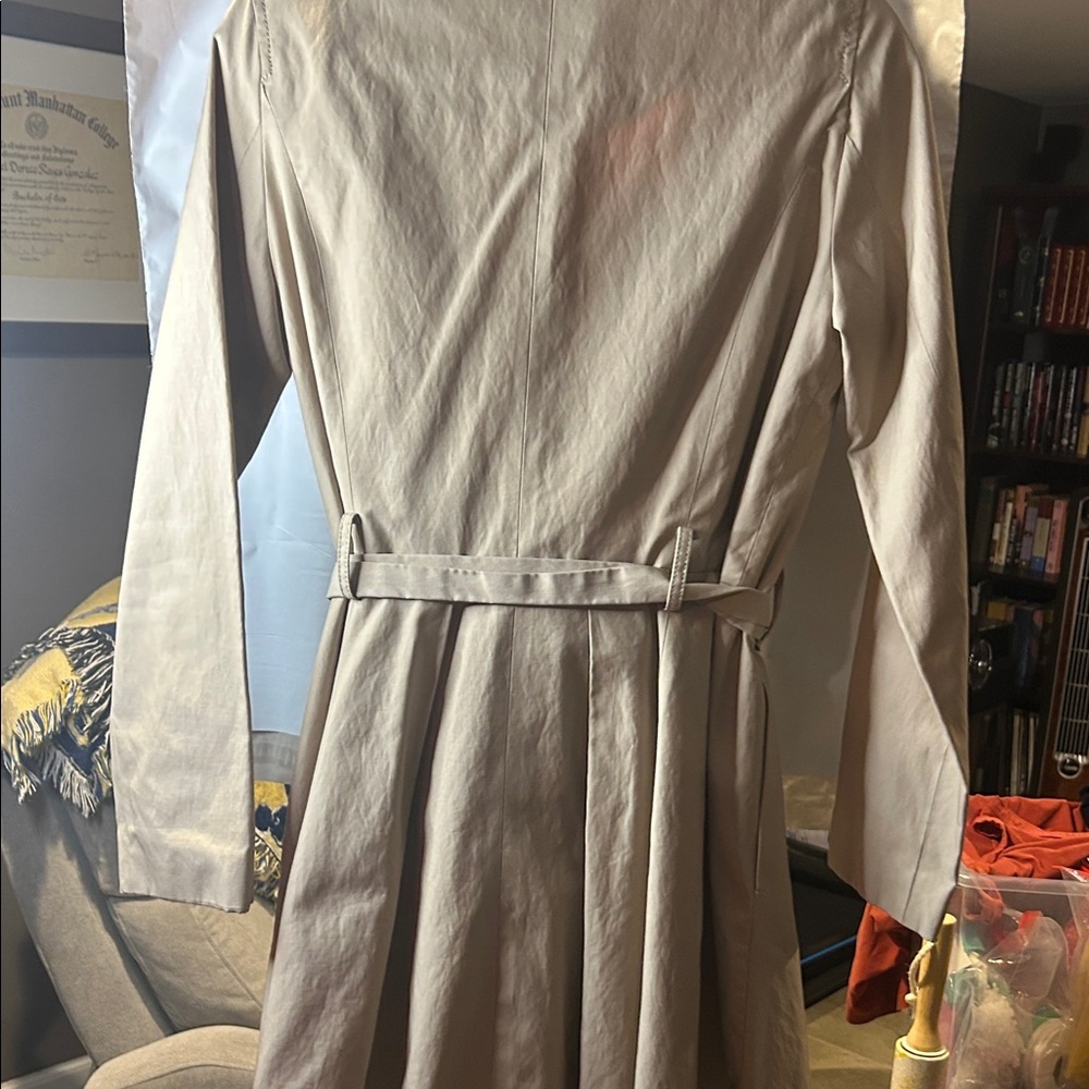 Kensie Light Beige Rain ☔️ Zip-Front Jacket - Picture 7 of 8